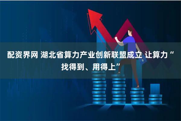配资界网 湖北省算力产业创新联盟成立 让算力“找得到、用得上”